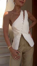 Cropped de alfaiataria Beatriz Vasconcelos