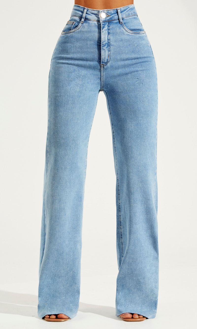 [PREÇO DE ATACADO] KIT CALÇA JEANS WIDE LEG ZAYA - COMPRE 1 LEVE 3