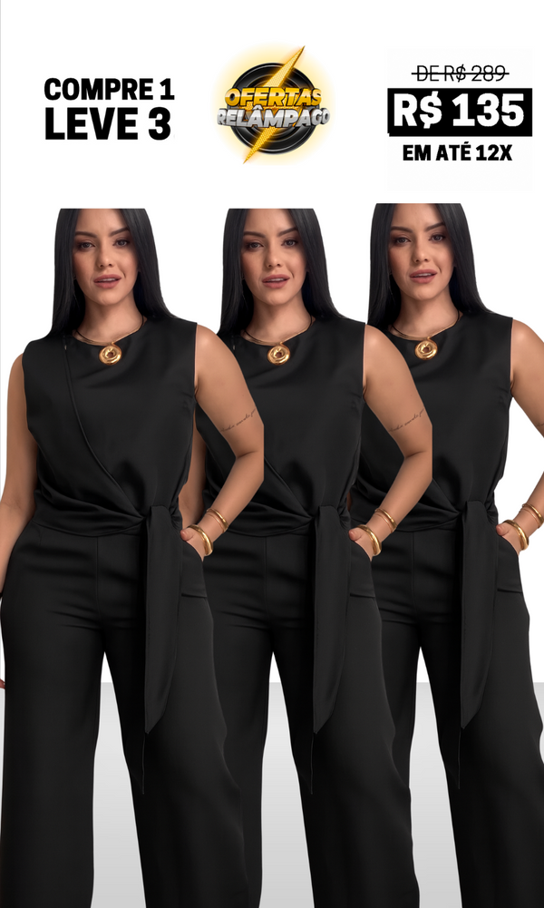 3 Conjuntos Alfaiataria Pietra Preto