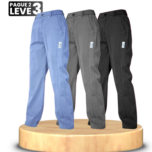 [Pague 2, Leve 3] + 2 Brindes - Calça Feminina Aurora em Malha de Seda Gelo e Poliéster (Sua Nova Peça Favorita!)