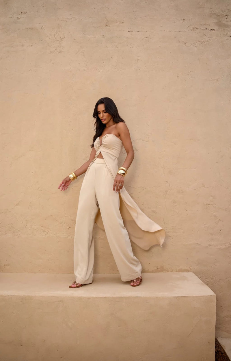 Conjunto Bege Márcia